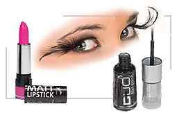 Augen und Lippen