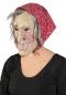 Preview: Maske Hexe mit Kopftuch und Haaren - Rot