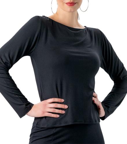 Langarmshirt Phila mit Spitzeneinsatz, Werner Kern Dancewear