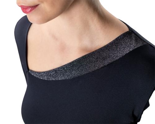 Langarmshirt Rida mit asymmetrischen Aussschnitt, Werner Kern Dancewear