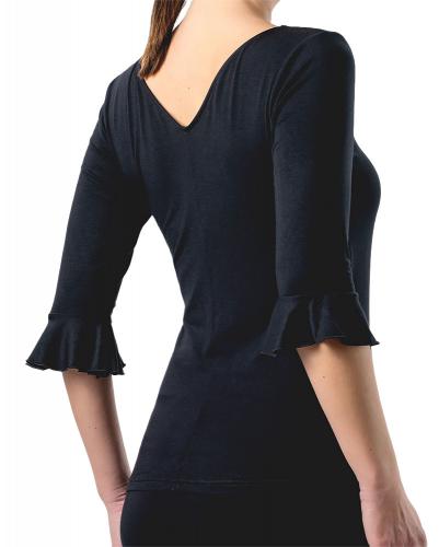 Kurzarmshirt Talvi vorne gerafft, Werner Kern Dancewear