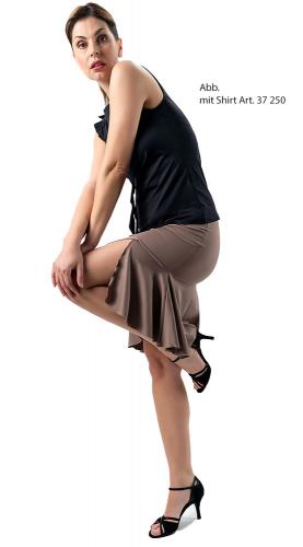 Tanzrock Viva mit Volant und seitlichem Schlitz, Werner Kern Dancewear