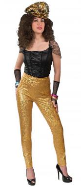 Metallic Taillen-Leggins