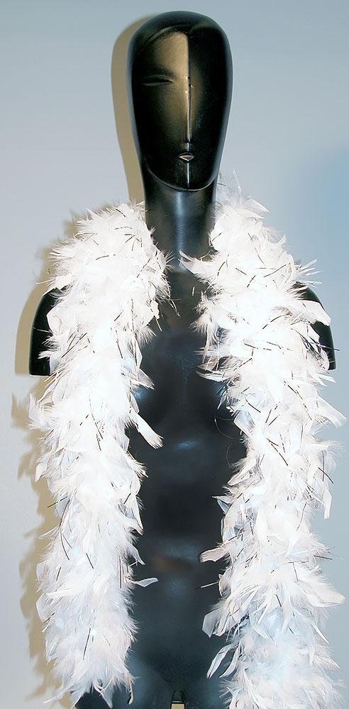 Chandellenboa, 2-fach, einfarbig mit Lurex