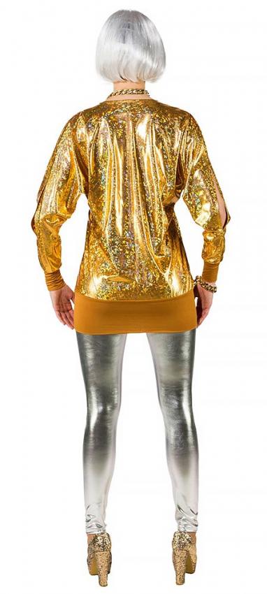 Wickelshirt metallic