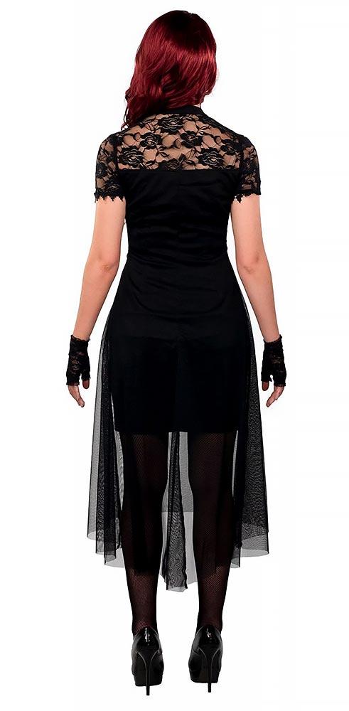 Gothic-Kleid Vokuhila