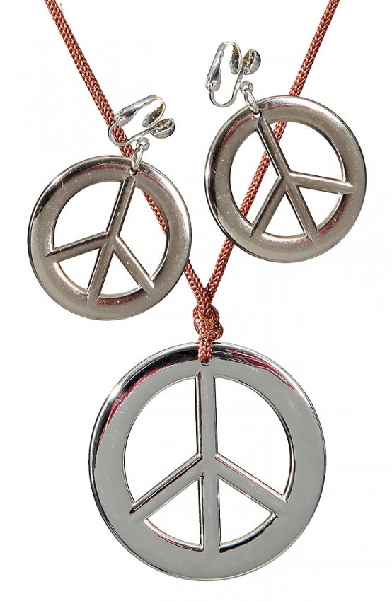 2-teiliges Peace Schmuckset