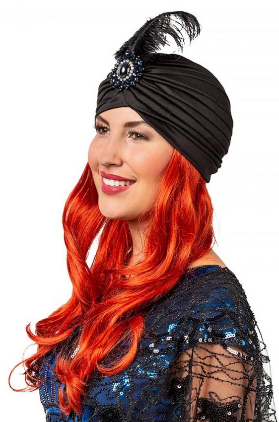 Turban-Hut mit Feder