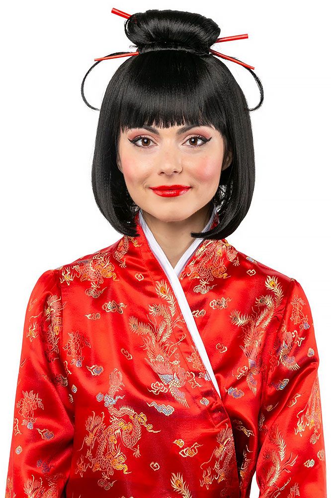 Perücke Geisha