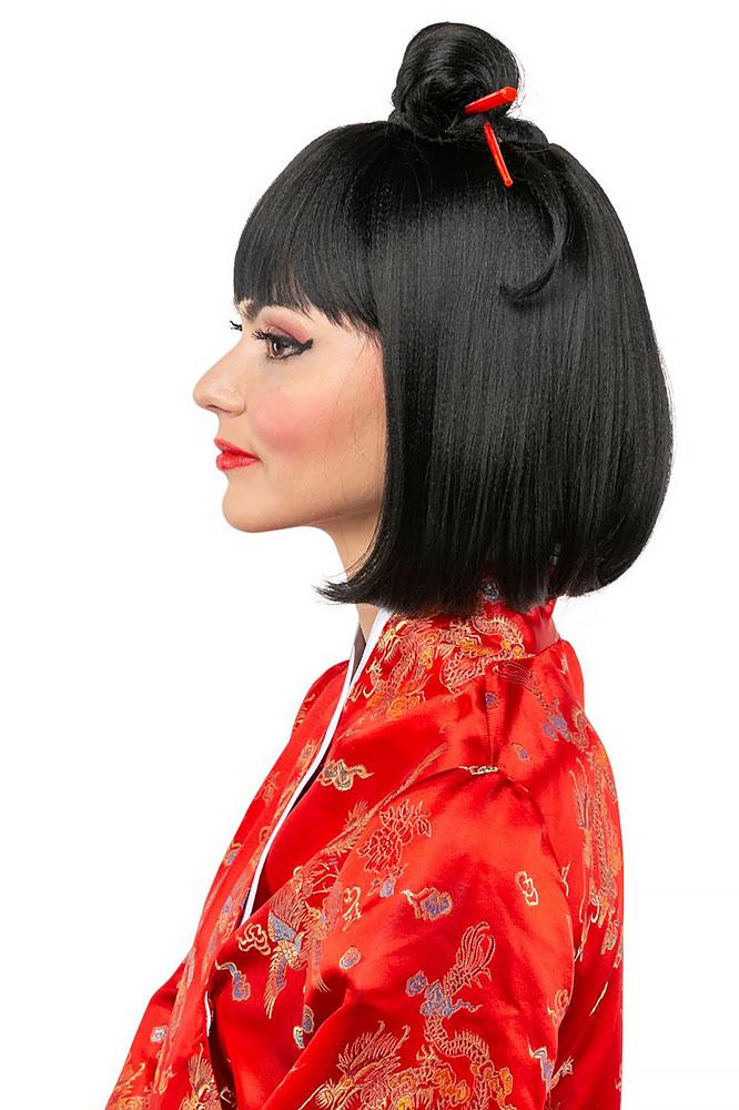 Perücke Geisha
