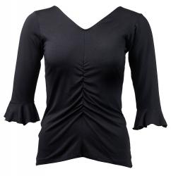 Kurzarmshirt Talvi vorne gerafft, Werner Kern Dancewear