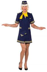 Stewardess Männerkostüm ohne Halstuch